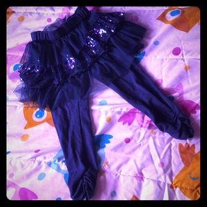 Cute tutu leggings navy